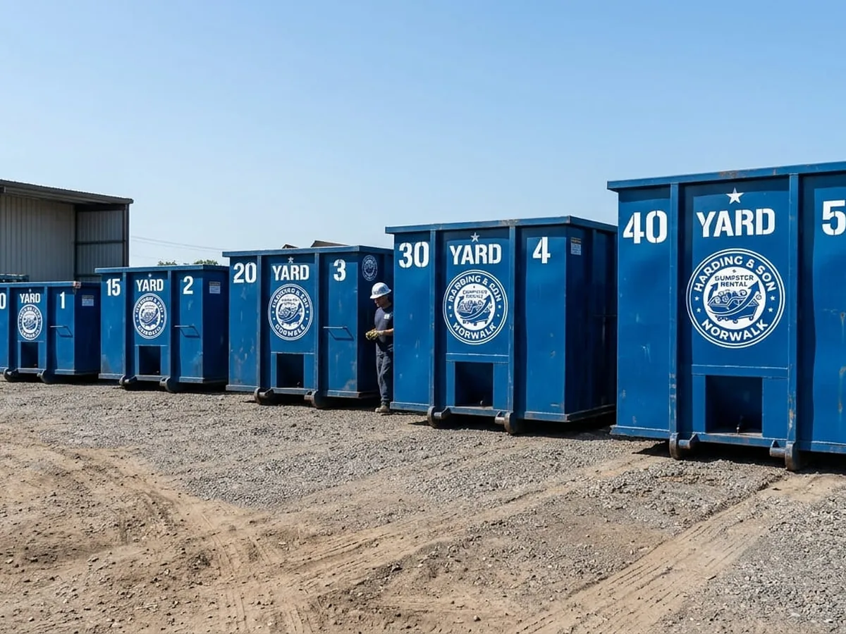 Roll-off dumpster sizes available in Norwalk, CT