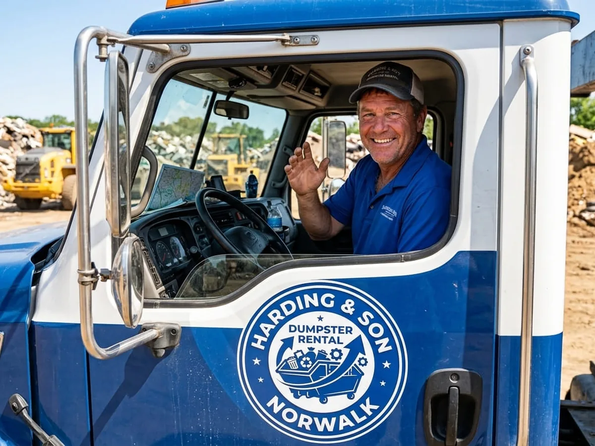 Harding & Son Dumpster Rental driver
